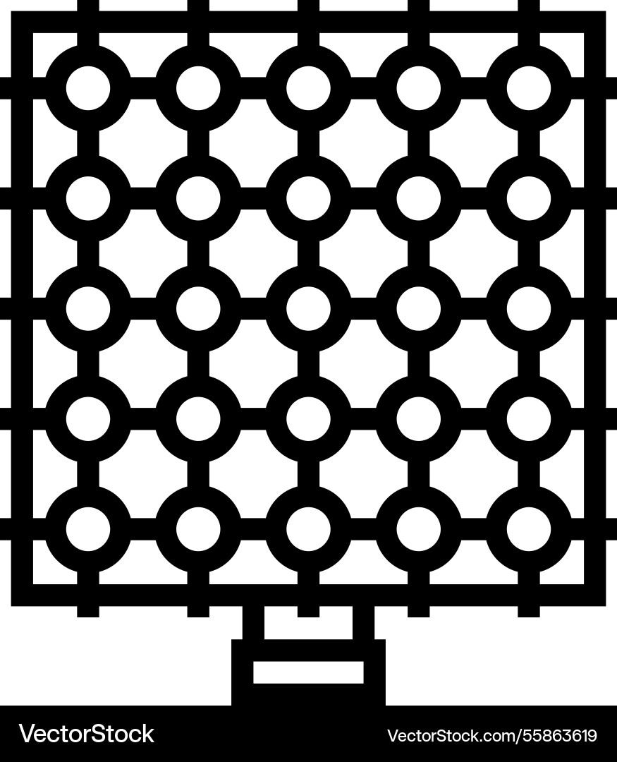 Sensor-Array Social Robotics-Line-Icon Sensor-Array Social Robotics-Line-Icon vektorbild