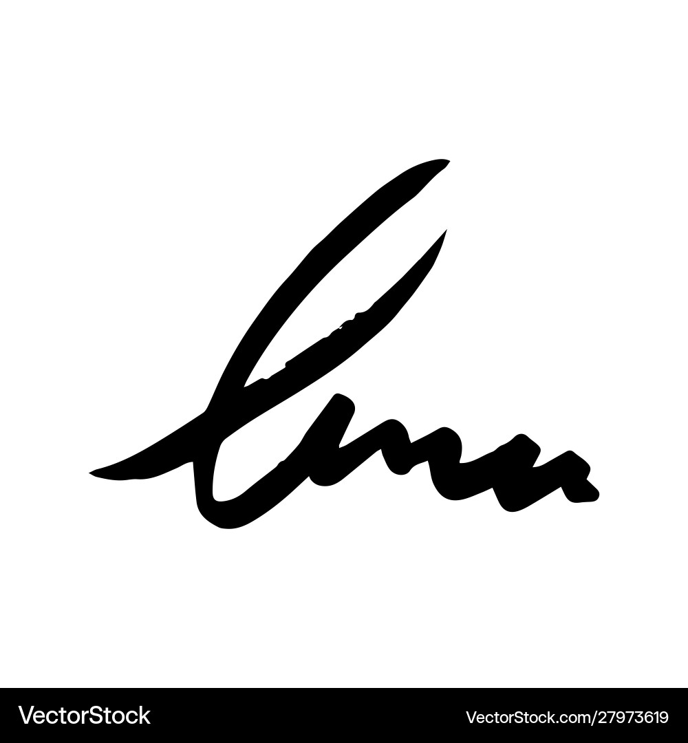 Unreadable handwriting font signature text Unreadable handwriting font signature text vector image