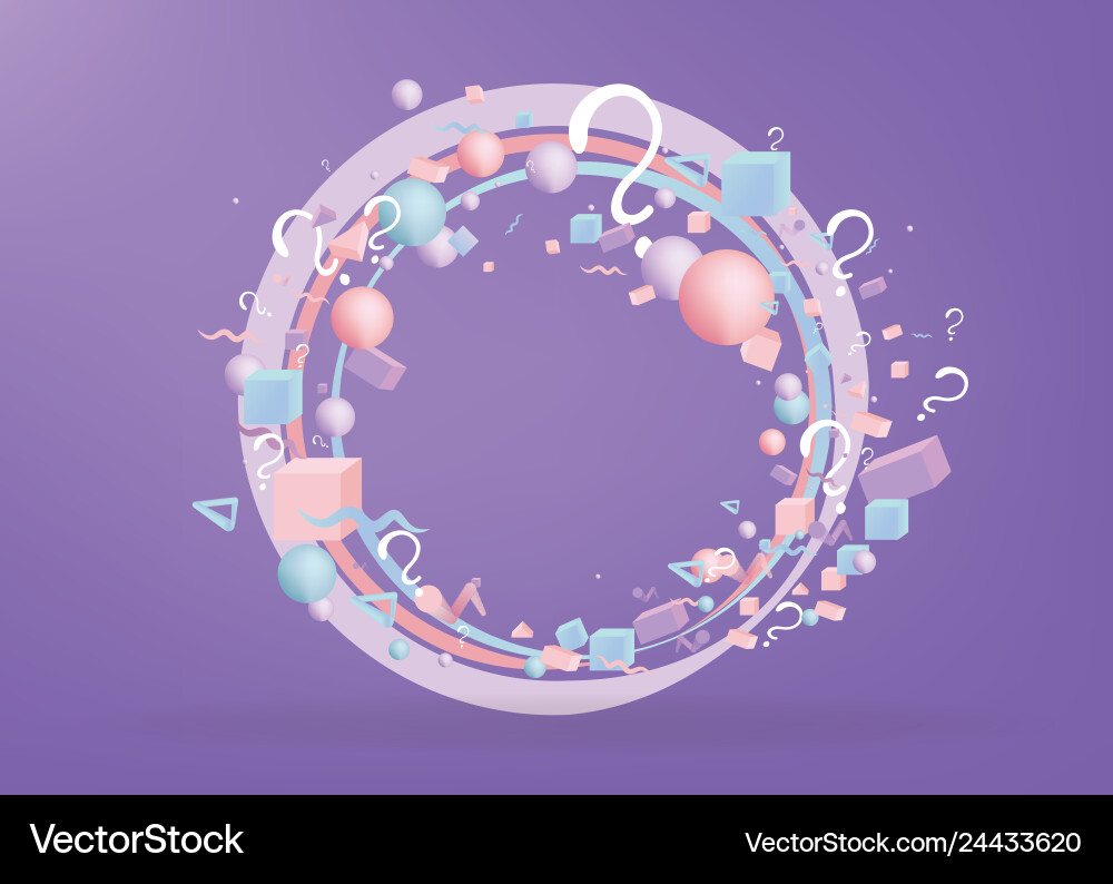 3d figures realistic primitives composition 3d figures realistic primitives composition vector image
