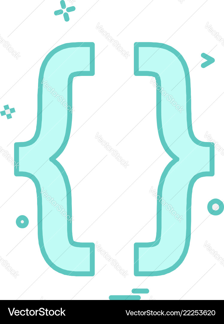 Code icon design Code icon design vector image