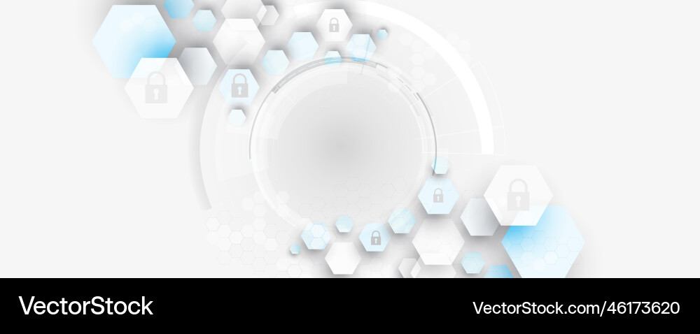 Cybersecurity and information or network Cybersecurity and information or network vector image