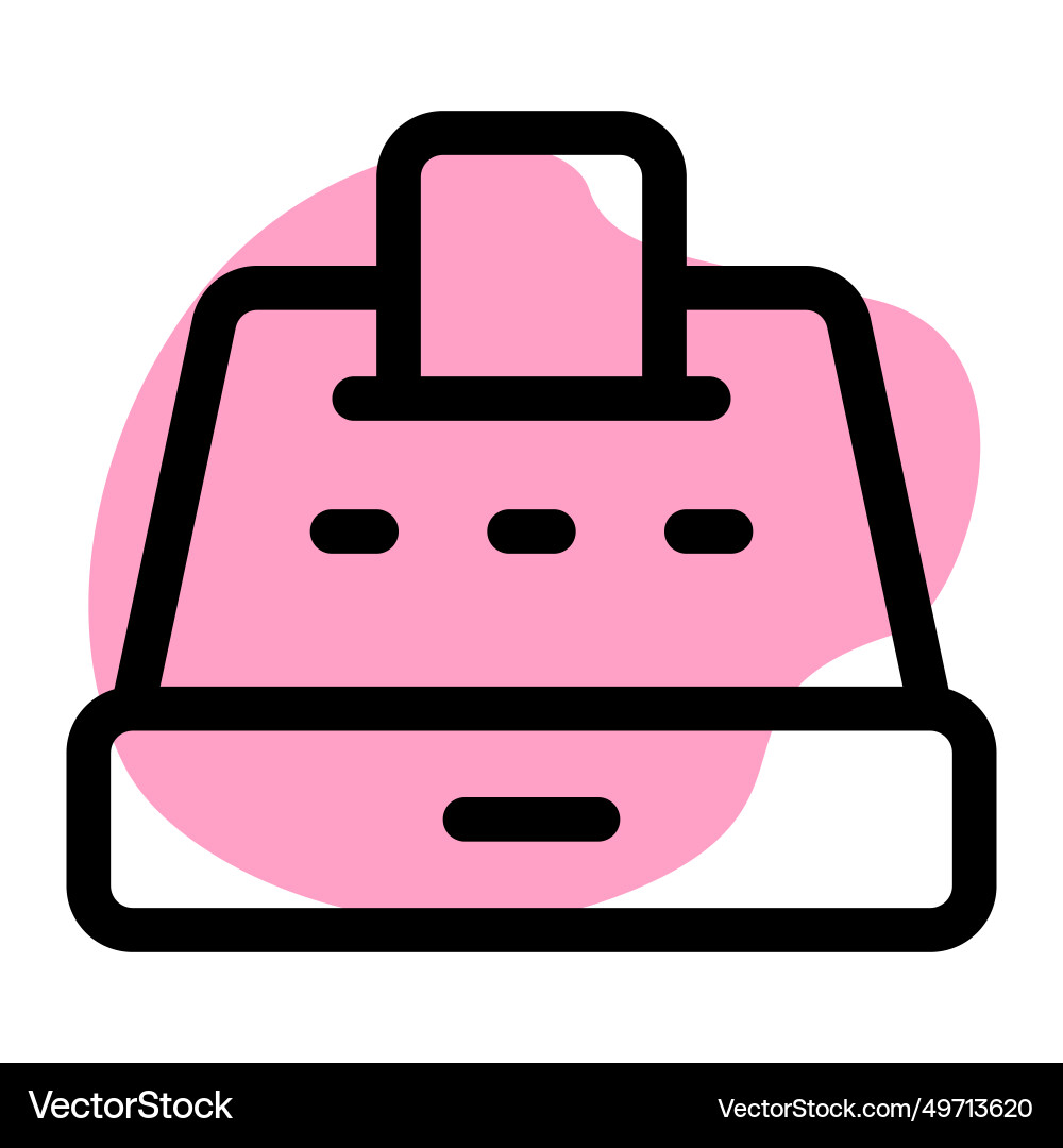 Device for processing financial transactions Vector Image