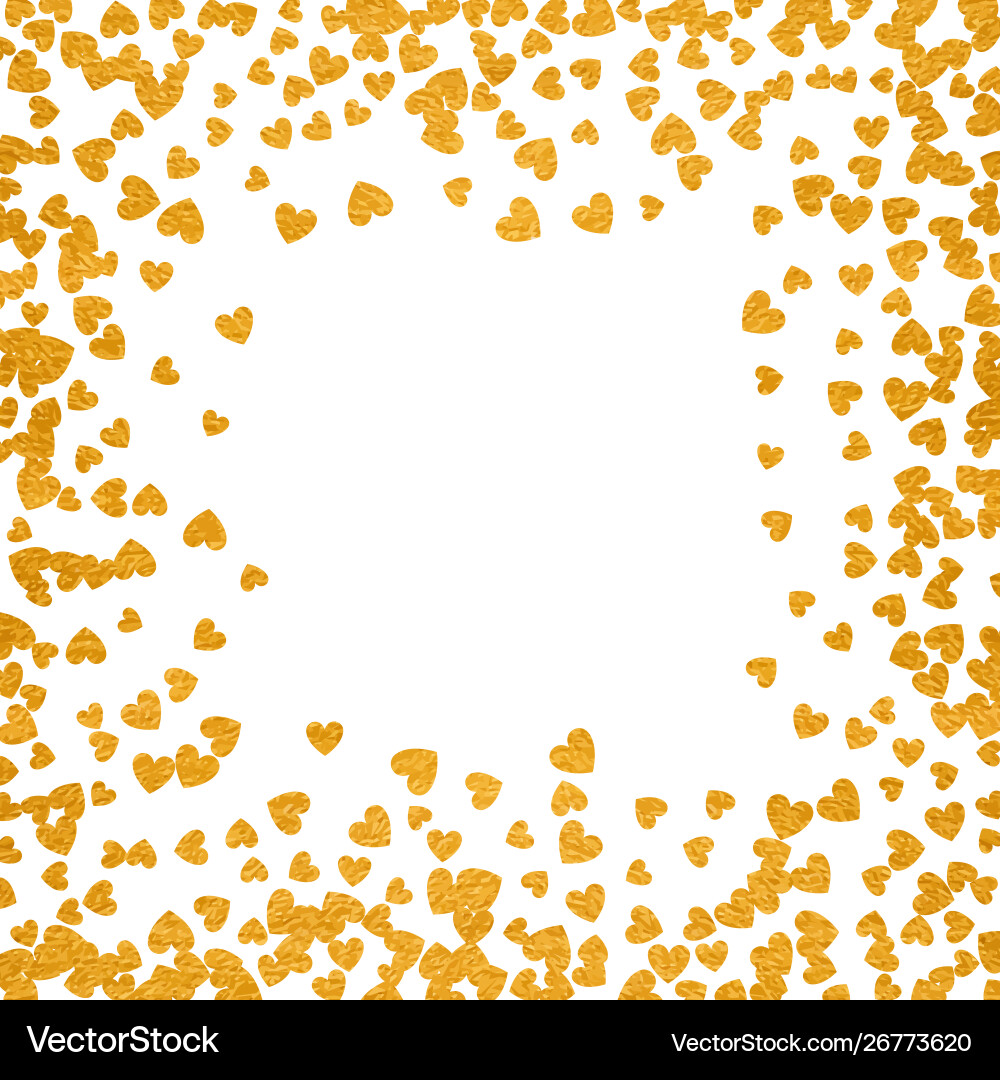 Frame or border random scatter hearts Frame or border random scatter hearts Vector Image