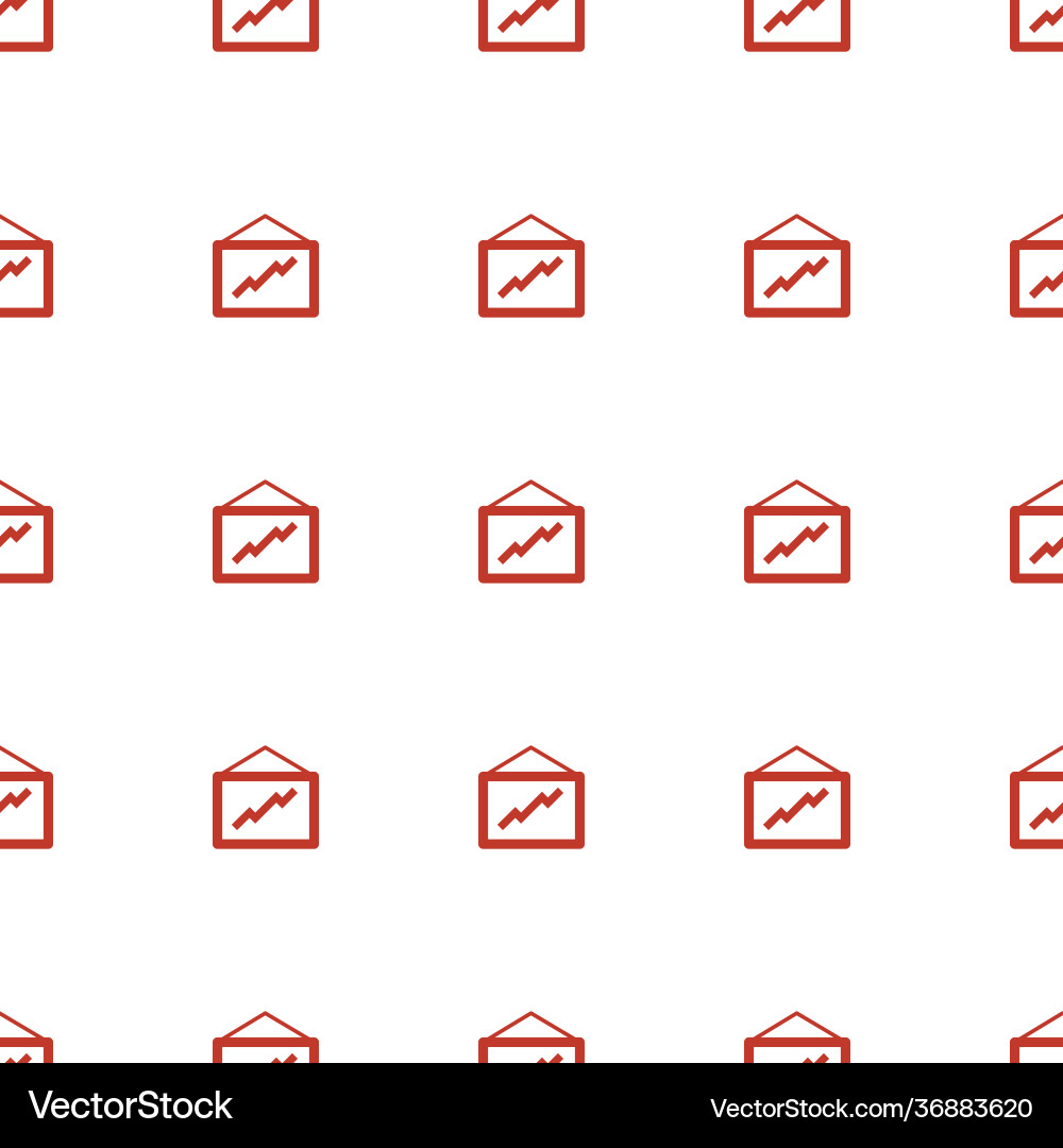 Graph icon pattern seamless white background Vector Image