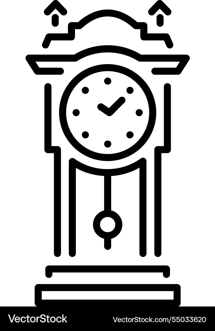 Old clock Vector Image