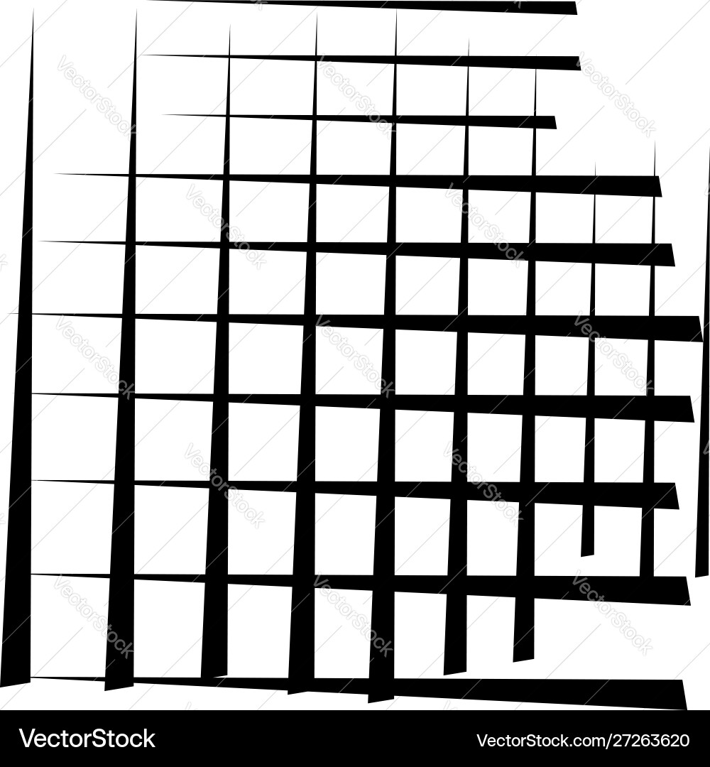 Random lines grid mesh dynamic irregular overlap Vector Image