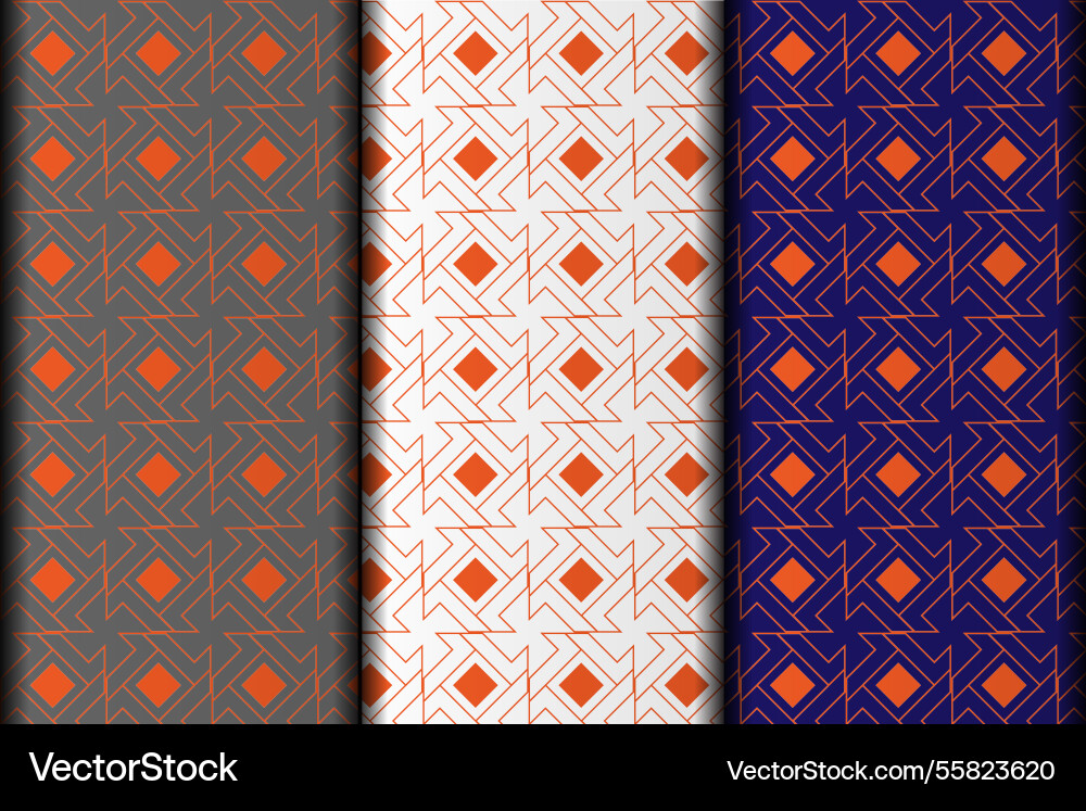 Square style eps pattern design vector image