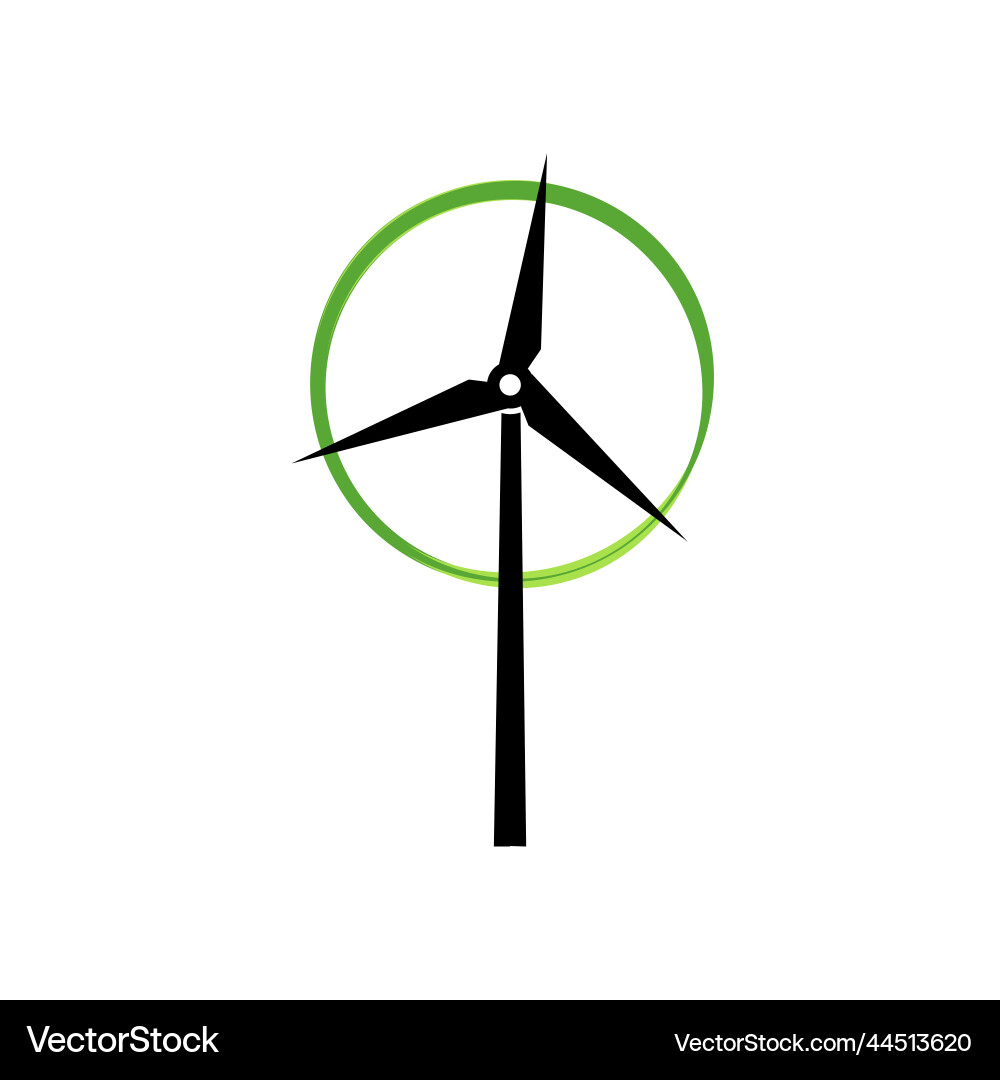 Windmill generates eco-energy the concept Windmill generates eco-energy the concept vector image