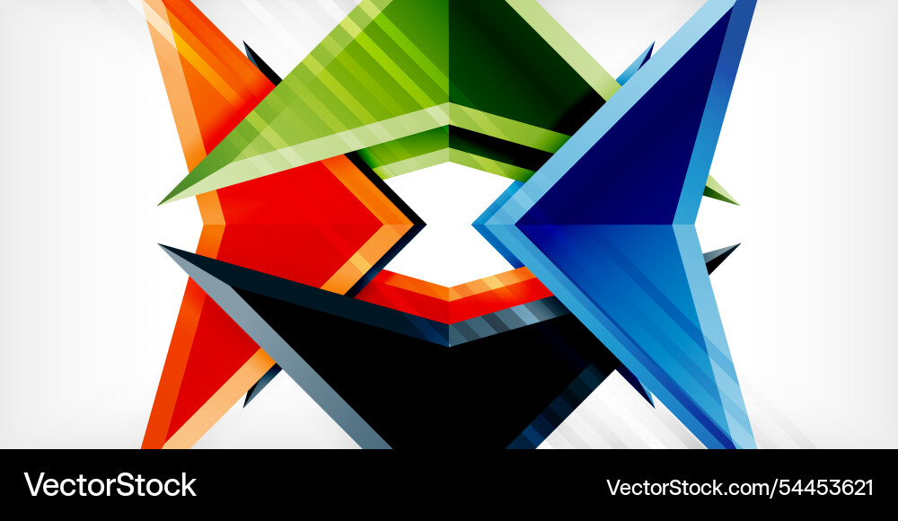 Abstract background color triangles and arrows Abstract background color triangles and arrows vector image
