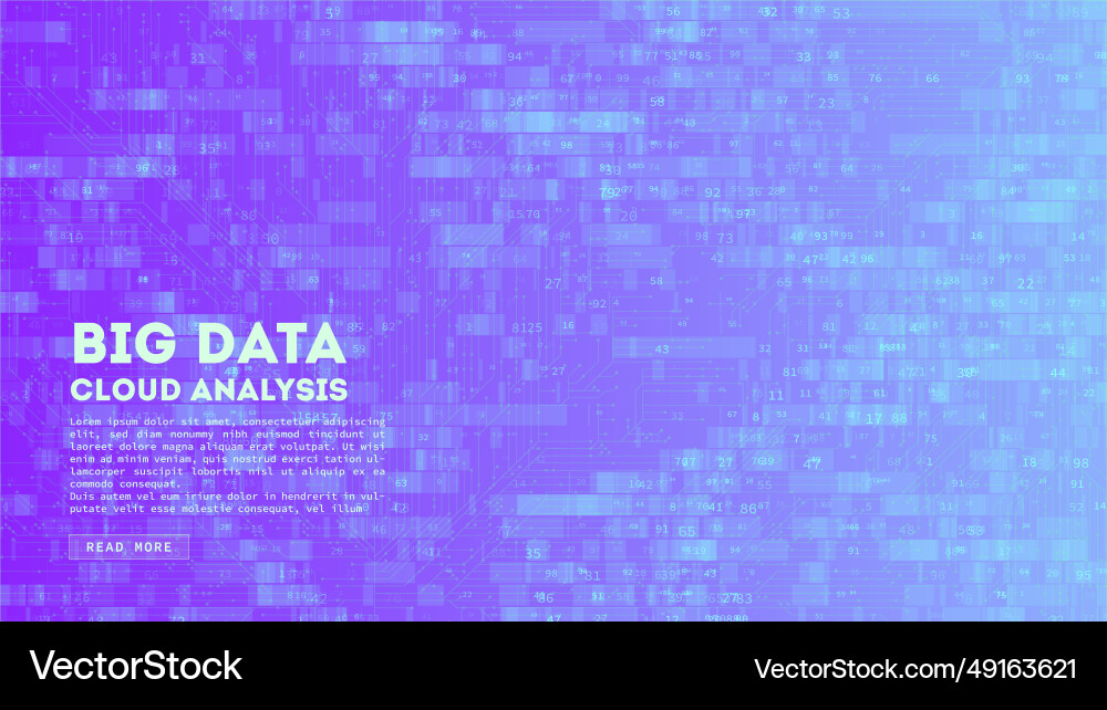 Big Data Cloud Computing Blockchain Visualisierung Big Data Cloud Computing Blockchain Visualisierung vektorbild