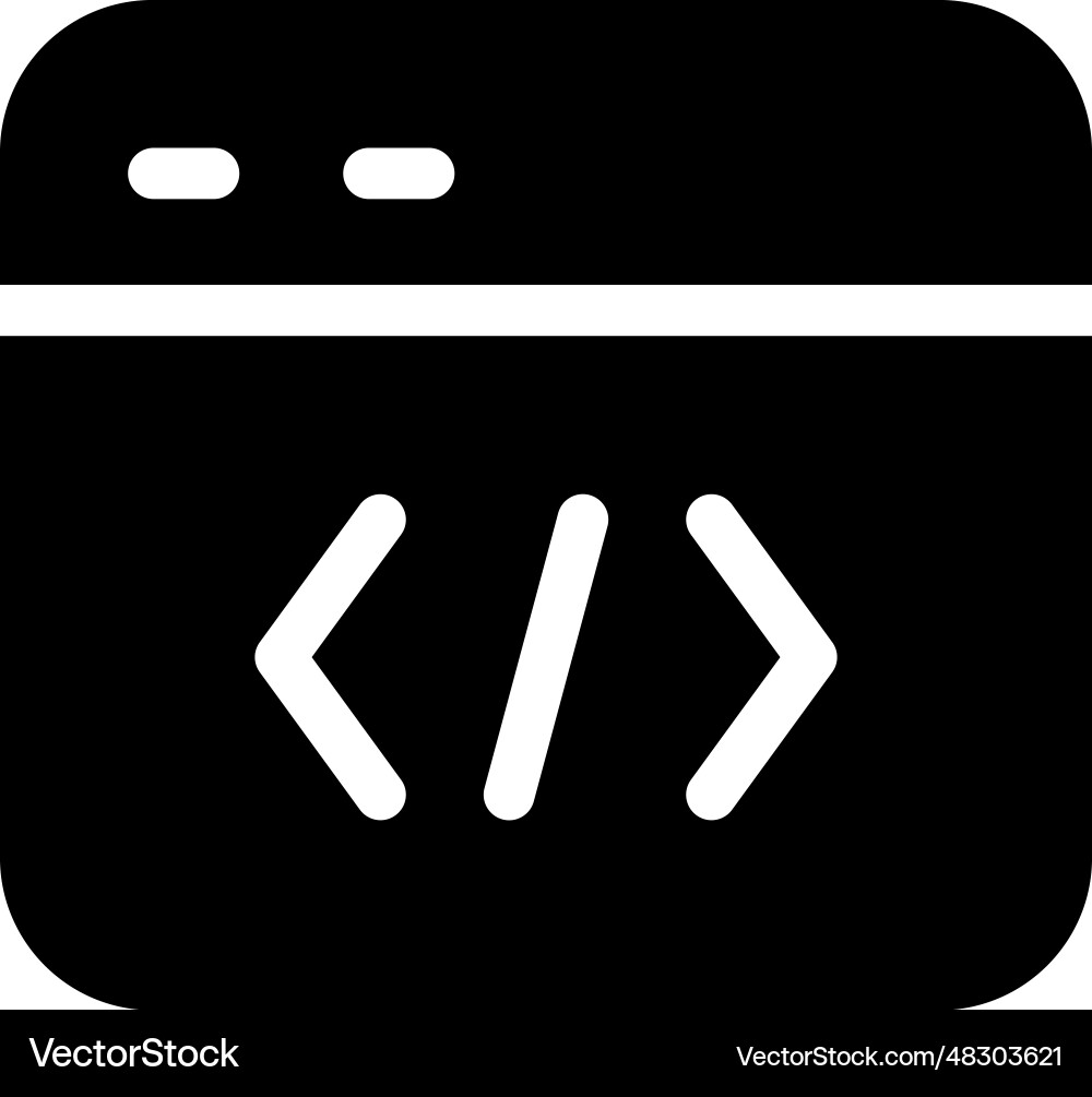 Coding icon Coding icon vector image