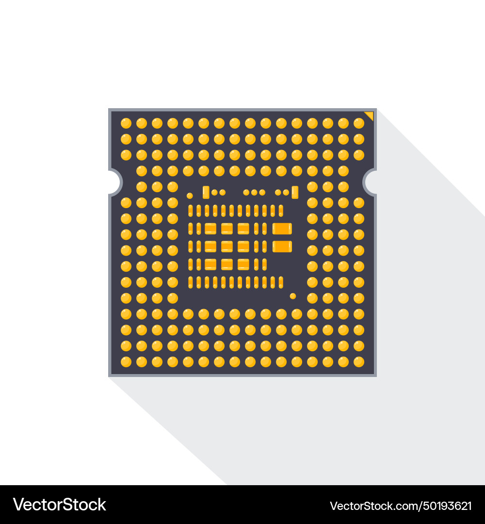 Cpu central processing unit microchip technology Cpu central processing unit microchip technology vector image
