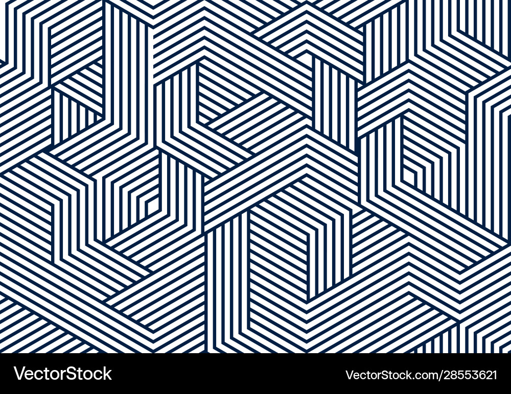 Geometric Cube Pattern vector image