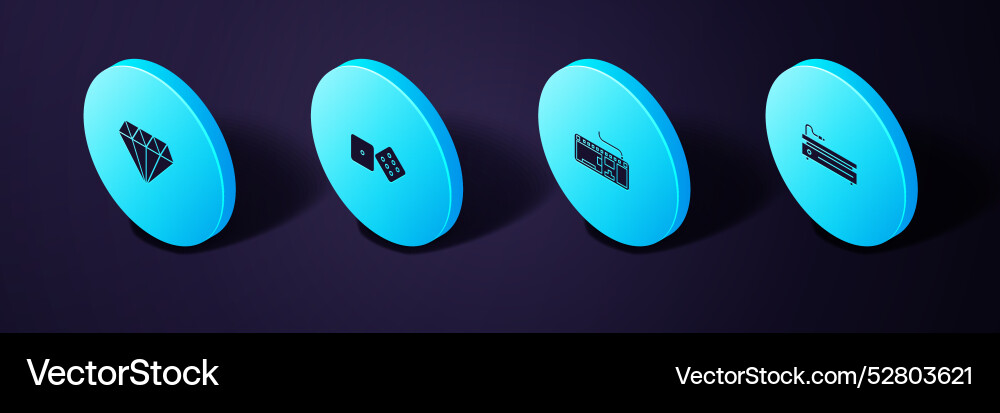 Set isometric video game console computer Set isometric video game console computer Vector Image