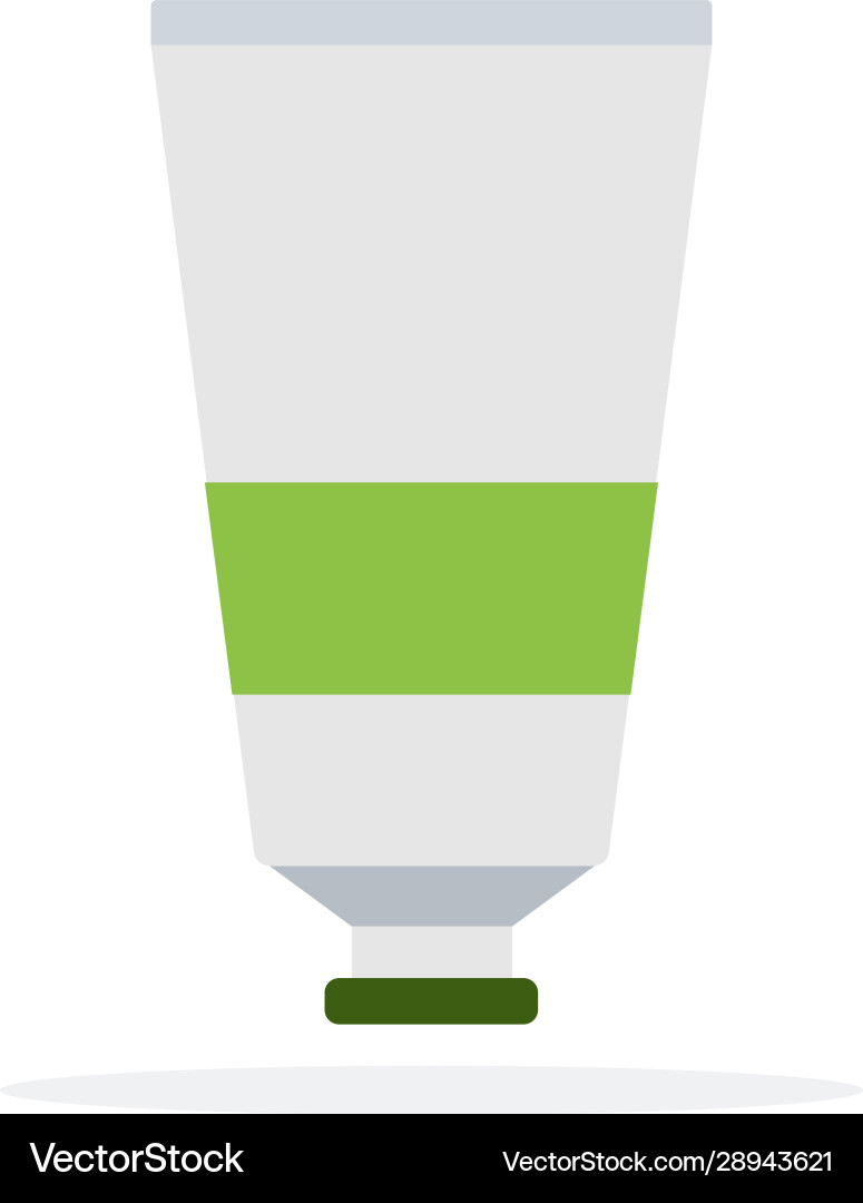 Toothpaste in container flat material design Toothpaste in container flat material design Vector Image