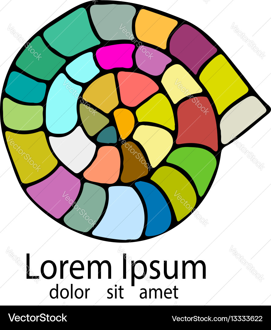 Abstract circle design element colorful Vector Image