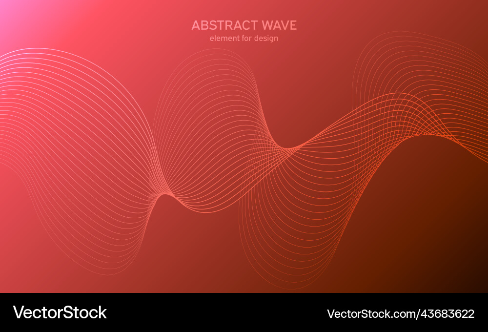 Abstract wave element for design digital Vector Image