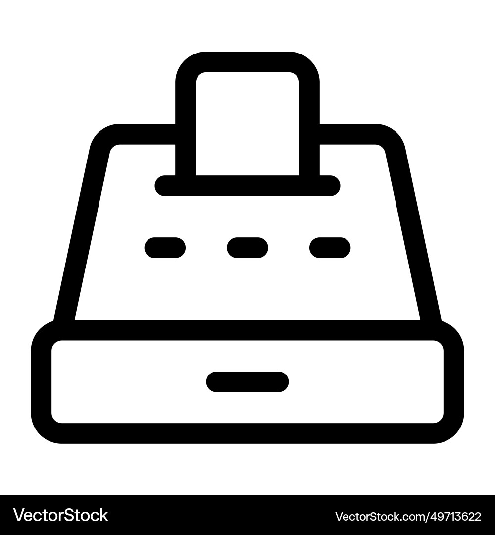 Device for processing financial transactions Vector Image