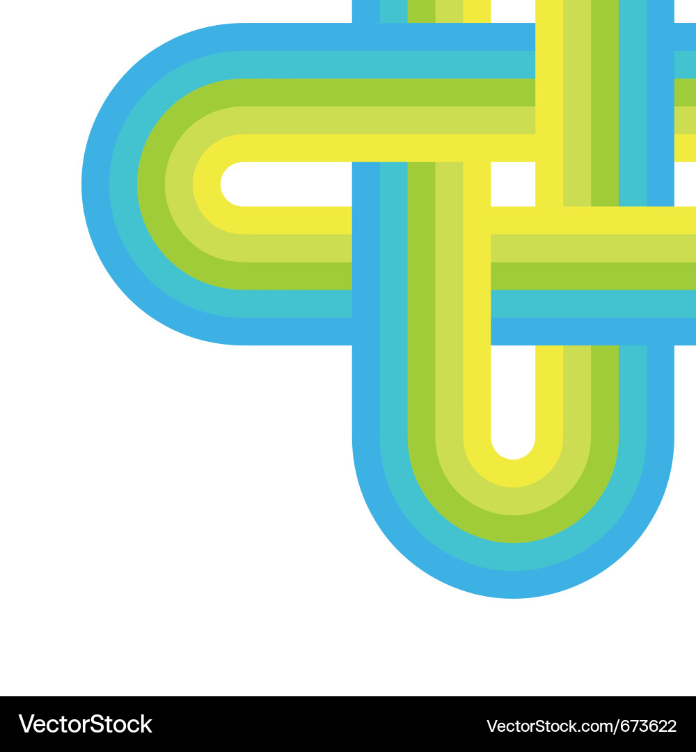 Kaleidoscopic Line Pattern vector image