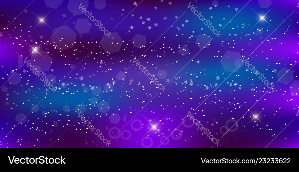 Lila Neon magische Banner Galaxie Nacht Sternenhimmel Lila Neon magische Banner Galaxie Nacht Sternenhimmel vektorbild