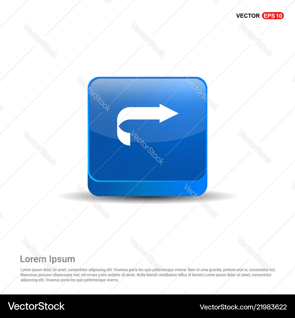 Next arrow icon - 3d blue button Next arrow icon - 3d blue button Vector Image