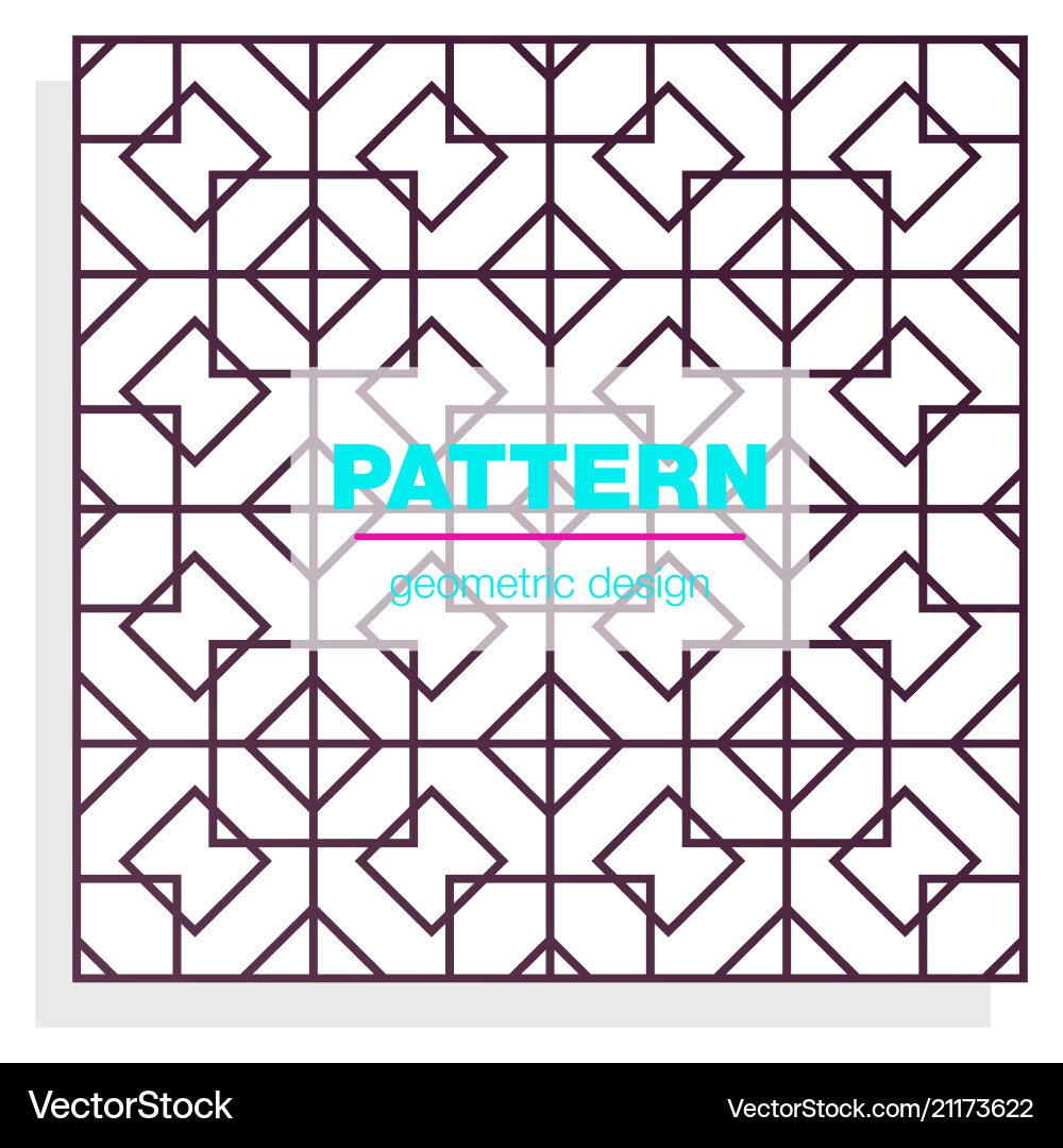 Seamless linear pattern with thin poly lines Vector Image