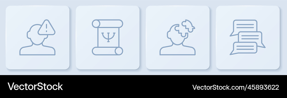 Set line finding a problem in psychology solution Set line finding a problem in psychology solution Vector Image