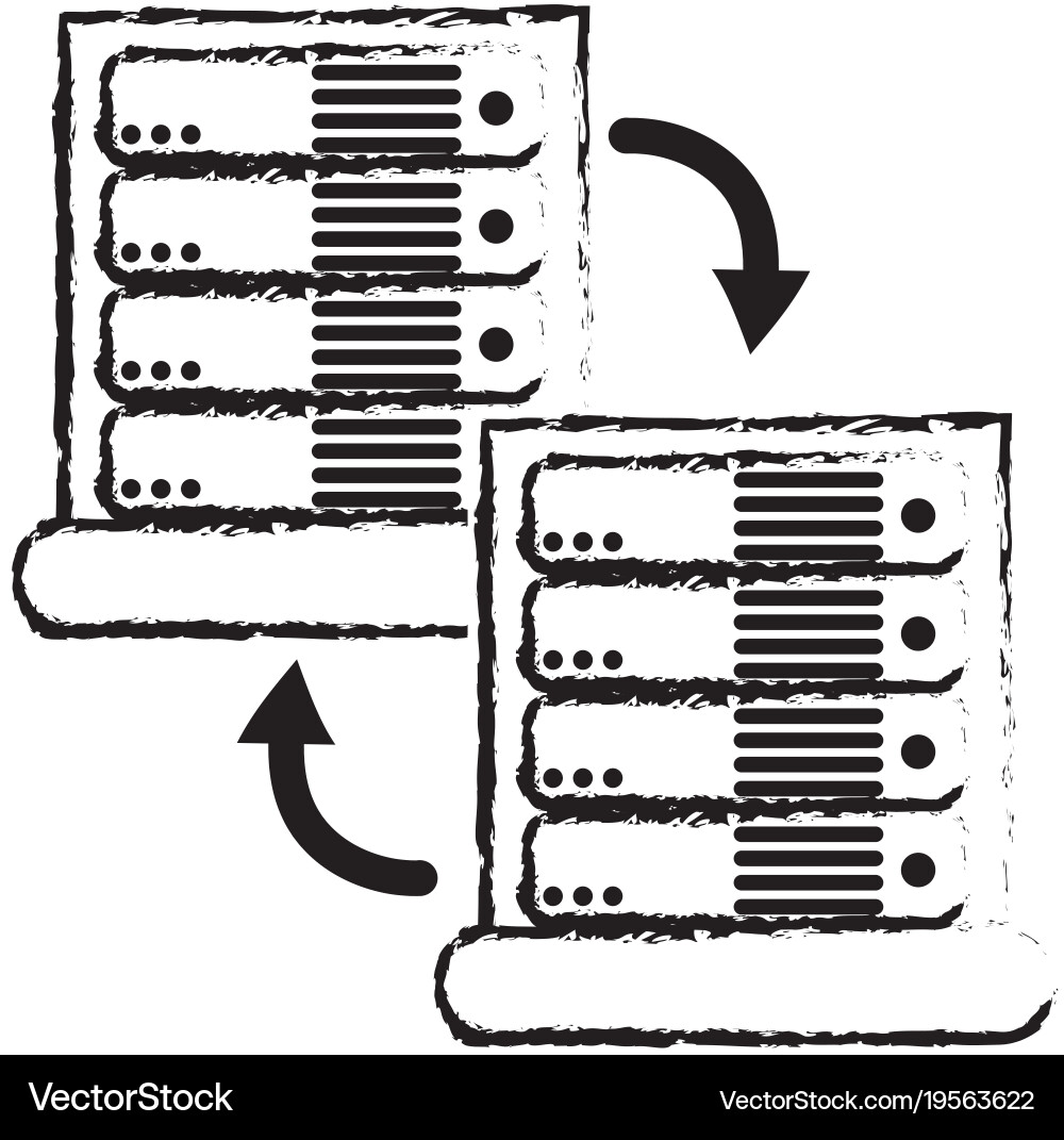 Web hosting design Vector Image