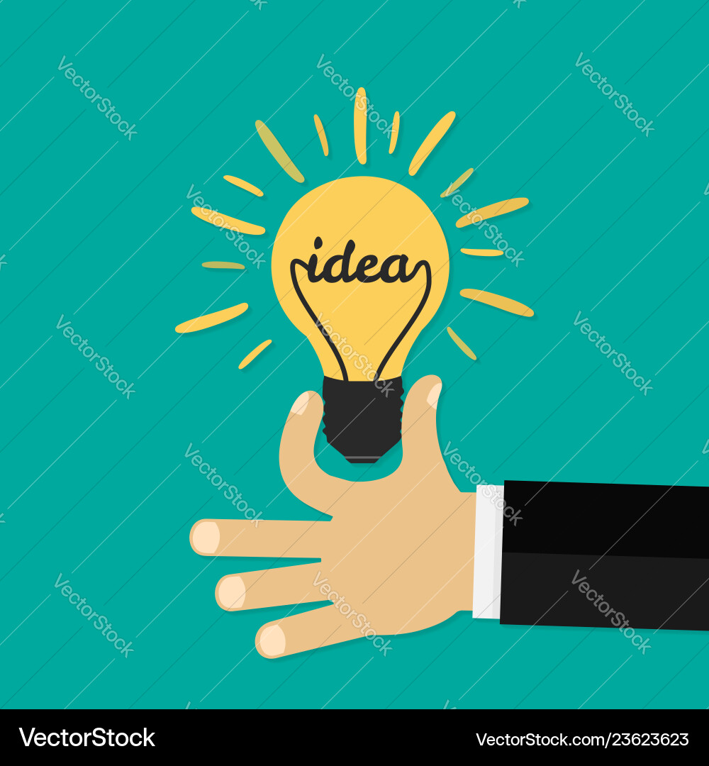 Abstract conceptual in flat style design hand Abstract conceptual in flat style design hand vector image
