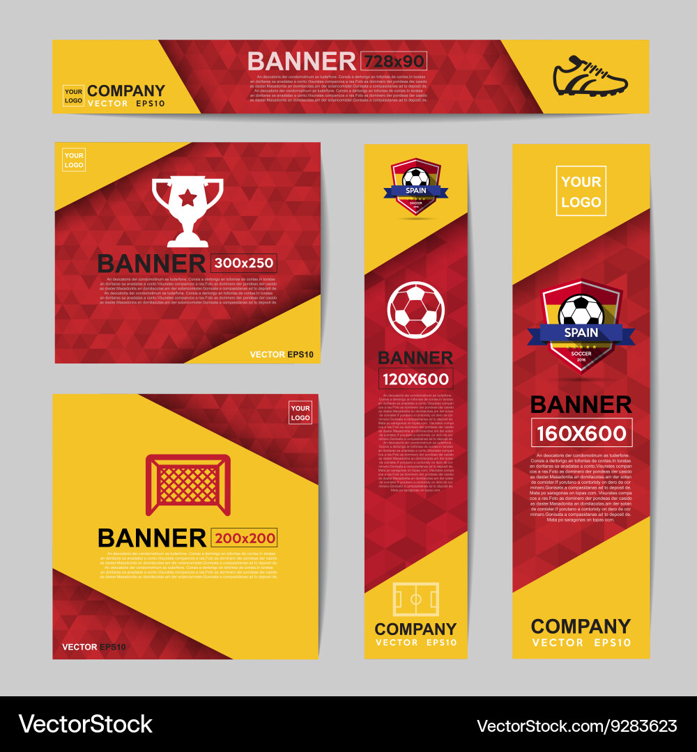 Abstract flag colour banner for website ads Vector Image