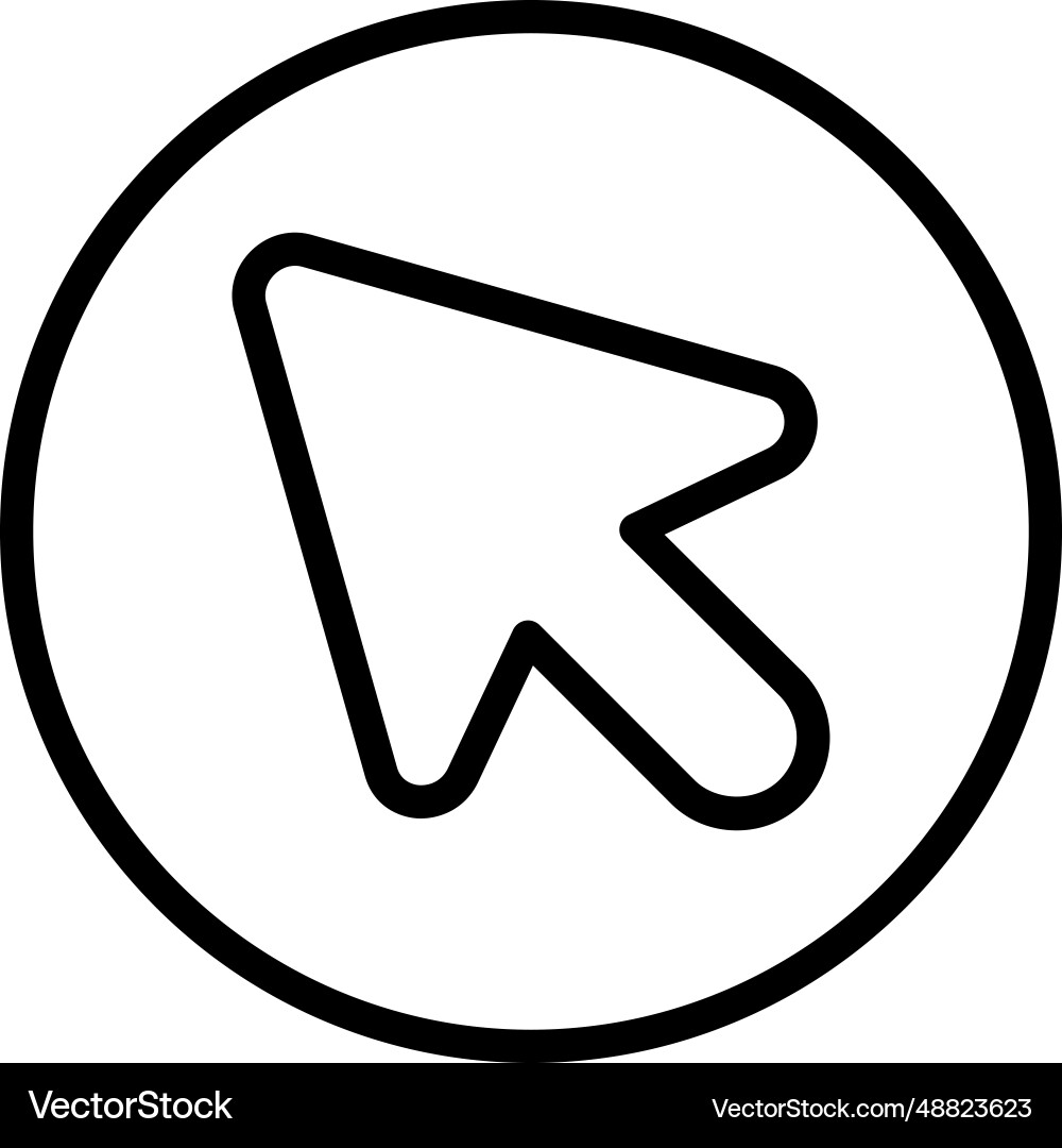 Click cursor icon vector image