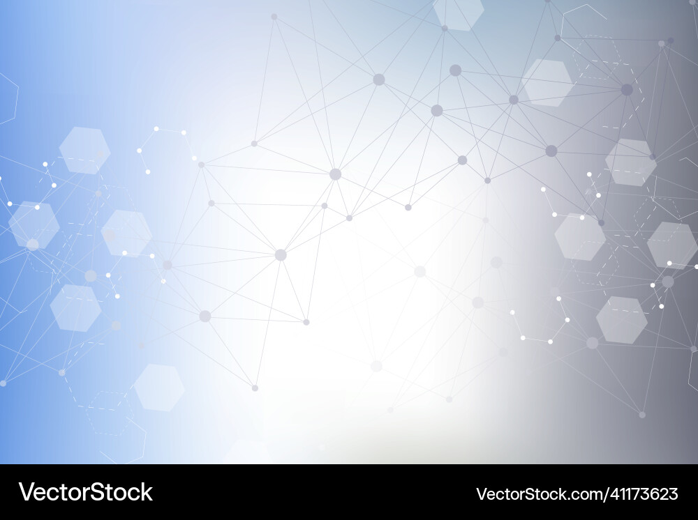Hexagonal abstract background big data Hexagonal abstract background big data vector image