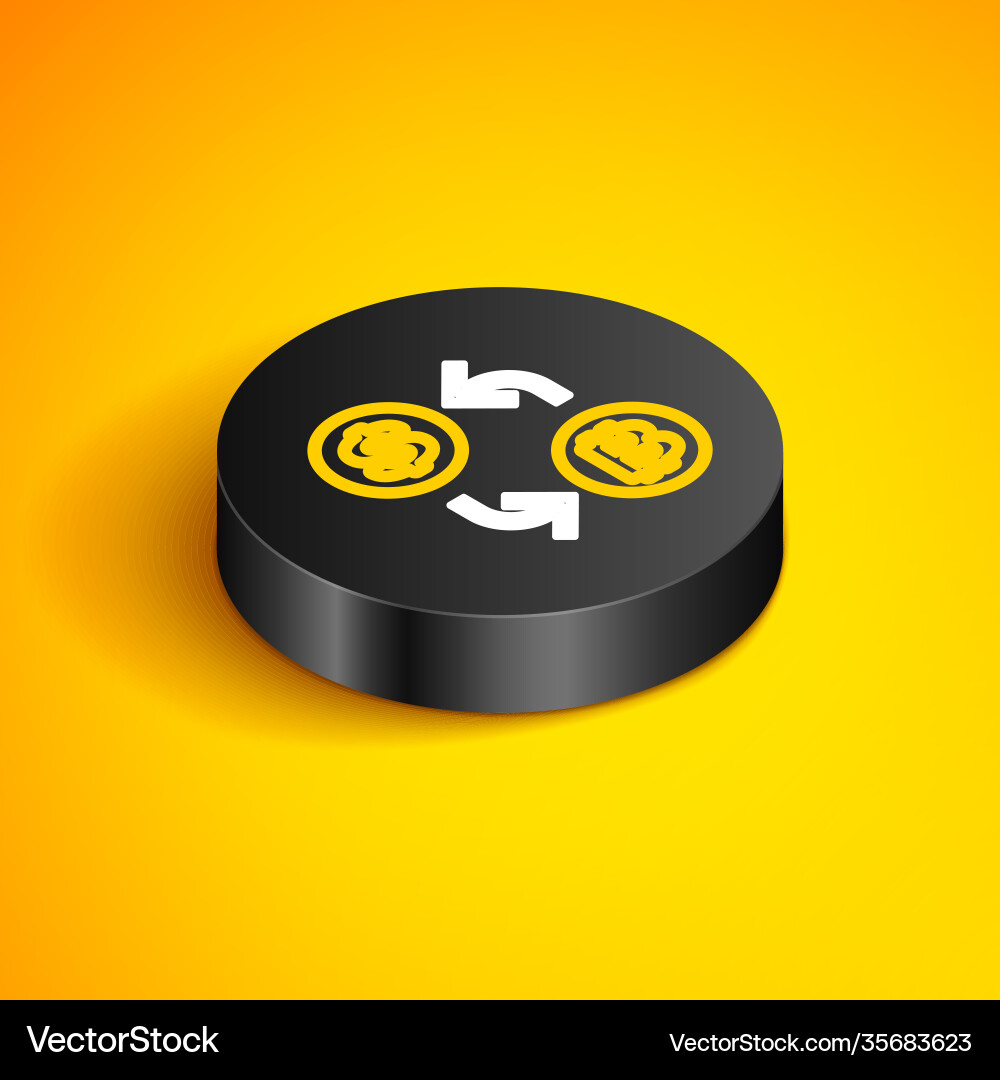 Isometric line processor chip with dollar icon Isometric line processor chip with dollar icon vector image