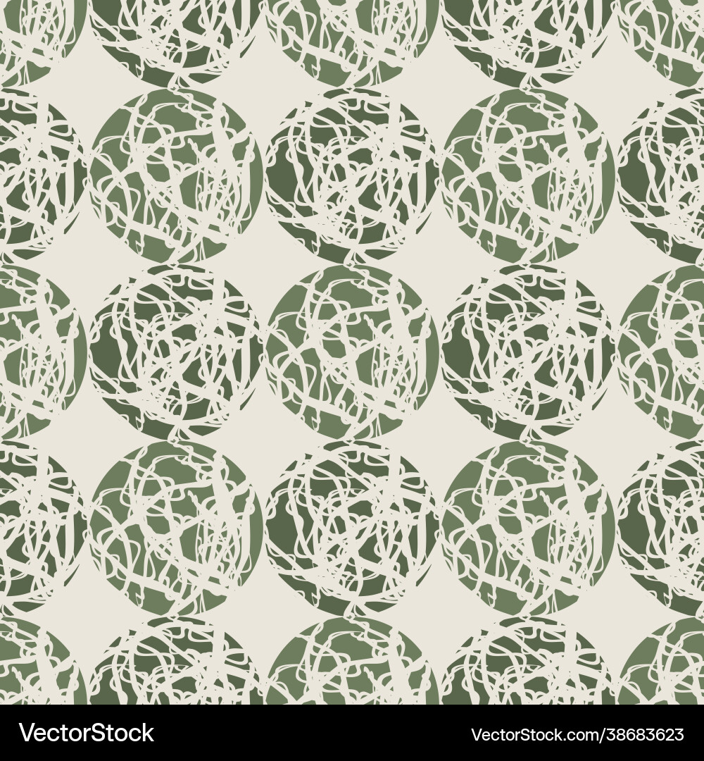 Marble effect circles seamless pattern Vector Image