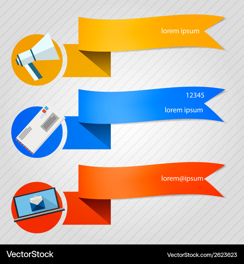Newsletter Icons Collection Vector Image