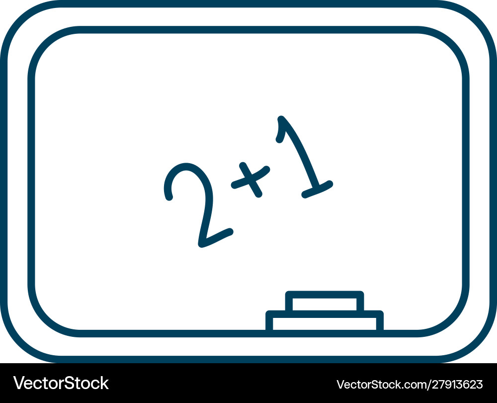 School chalkboard classrom with math class Vector Image