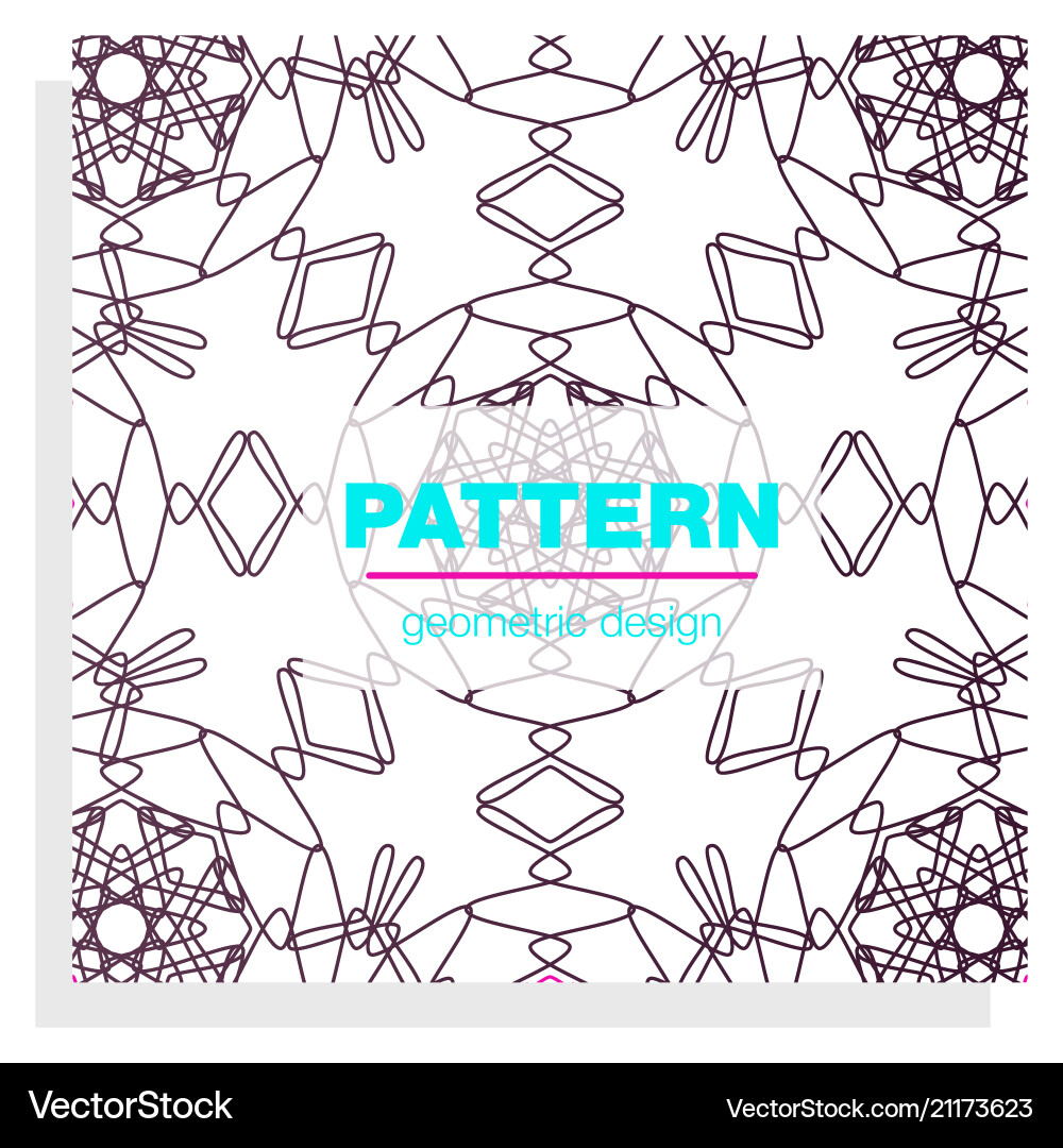 Seamless linear pattern with thin poly lines vector image