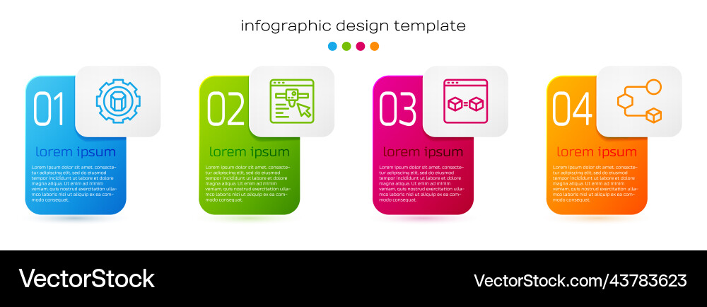 Set line 3d printer setting perfect copy Set line 3d printer setting perfect copy vector image