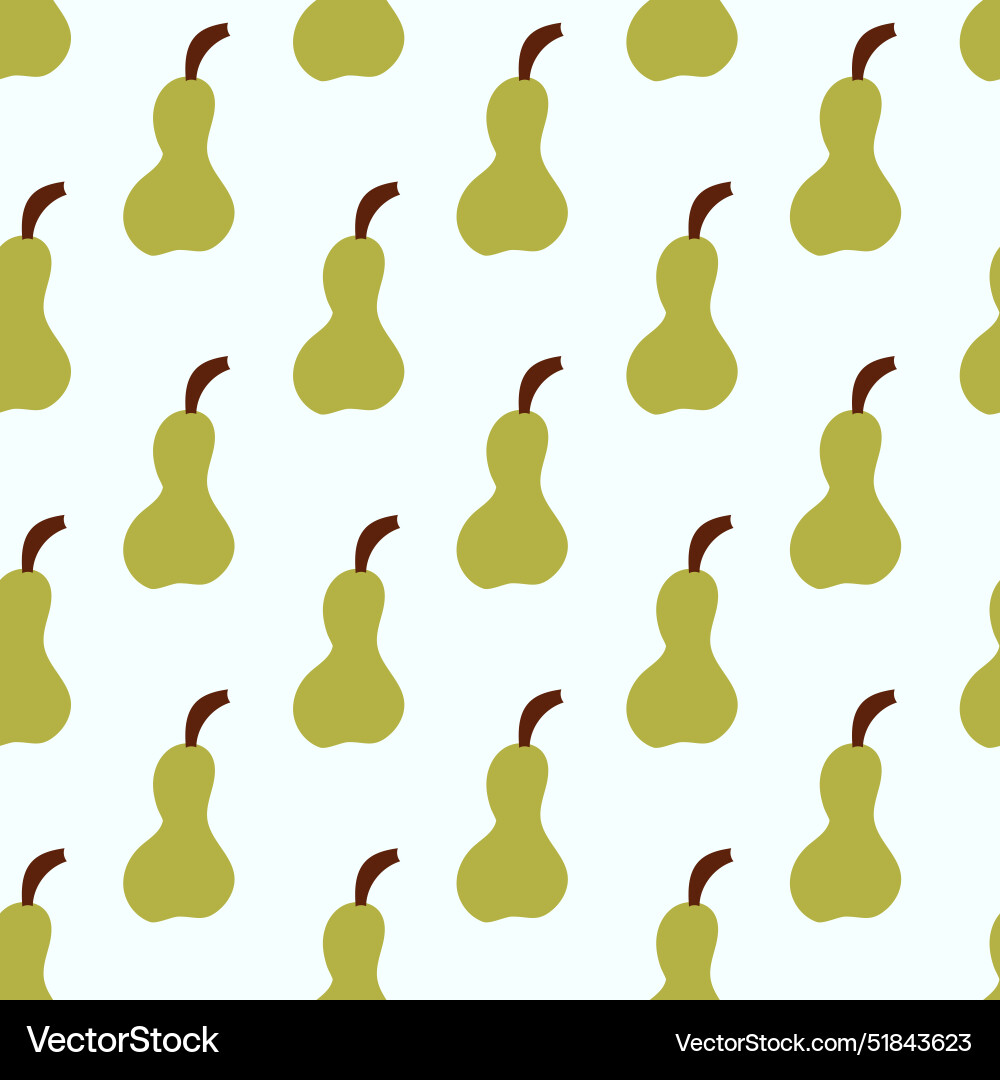 Simple pear seamless pattern Simple pear seamless pattern Vector Image