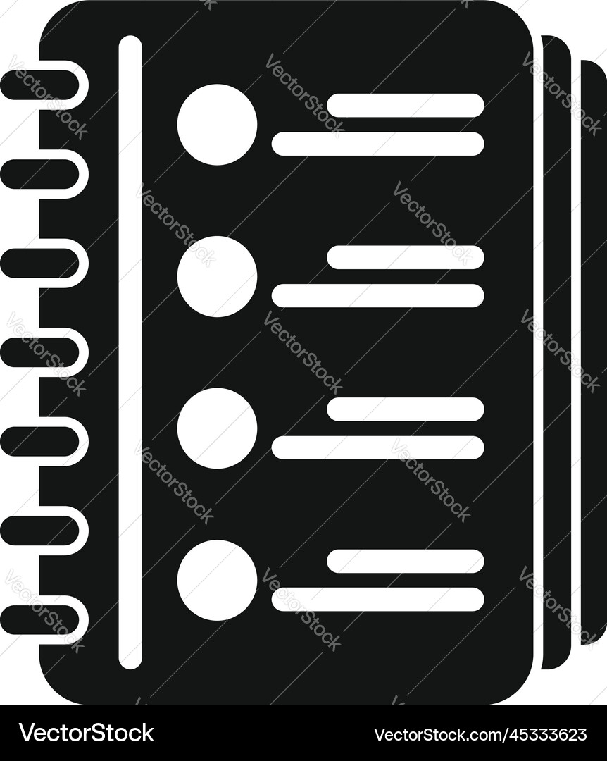 Task list icon simple agenda event Task list icon simple agenda event vector image