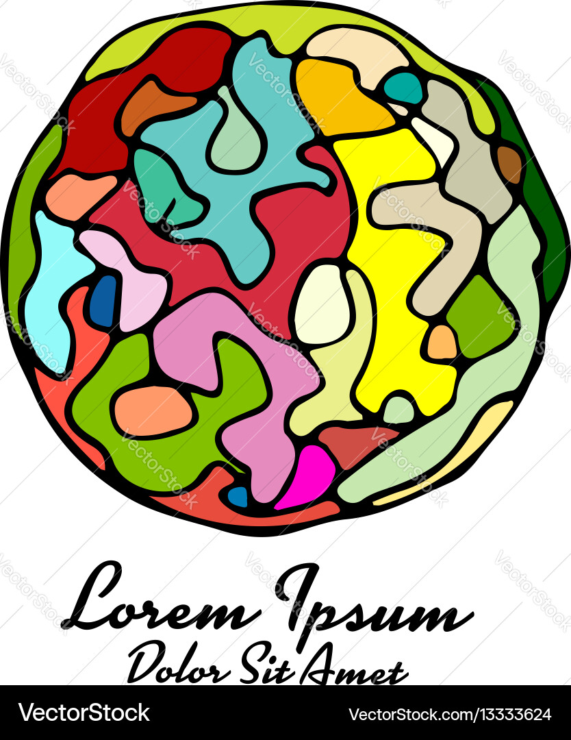Abstract circle design element colorful vector image