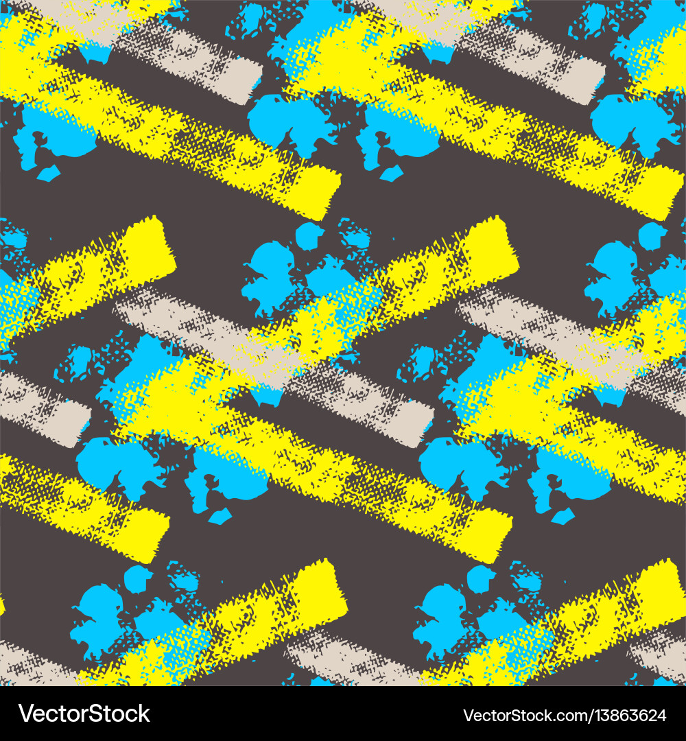 Abstract Colorful Brushstroke Pattern vector image