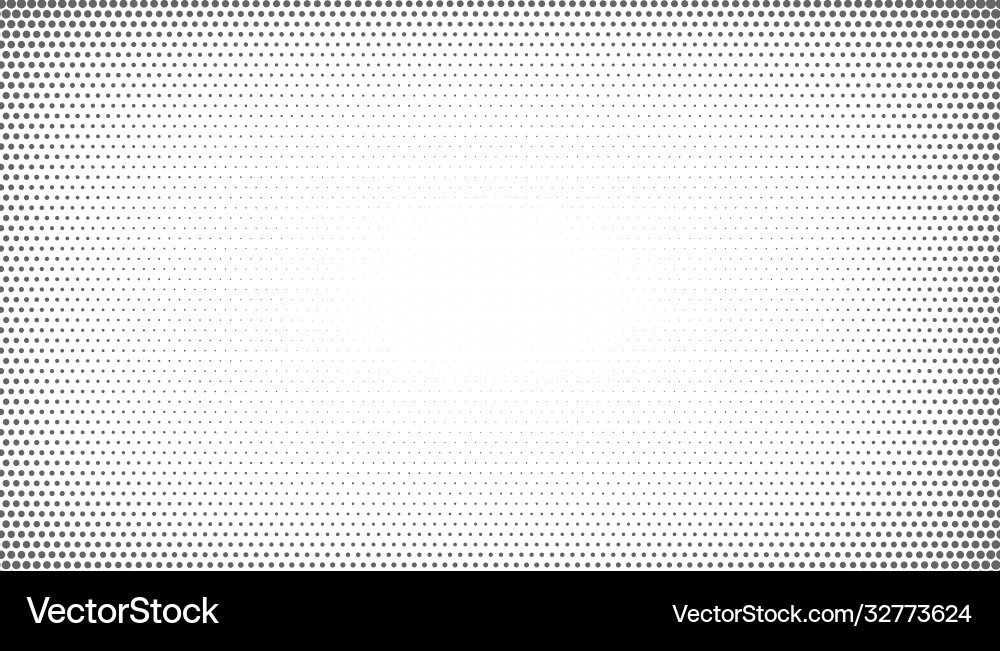 Abstract halftone background with vignette effect vector image