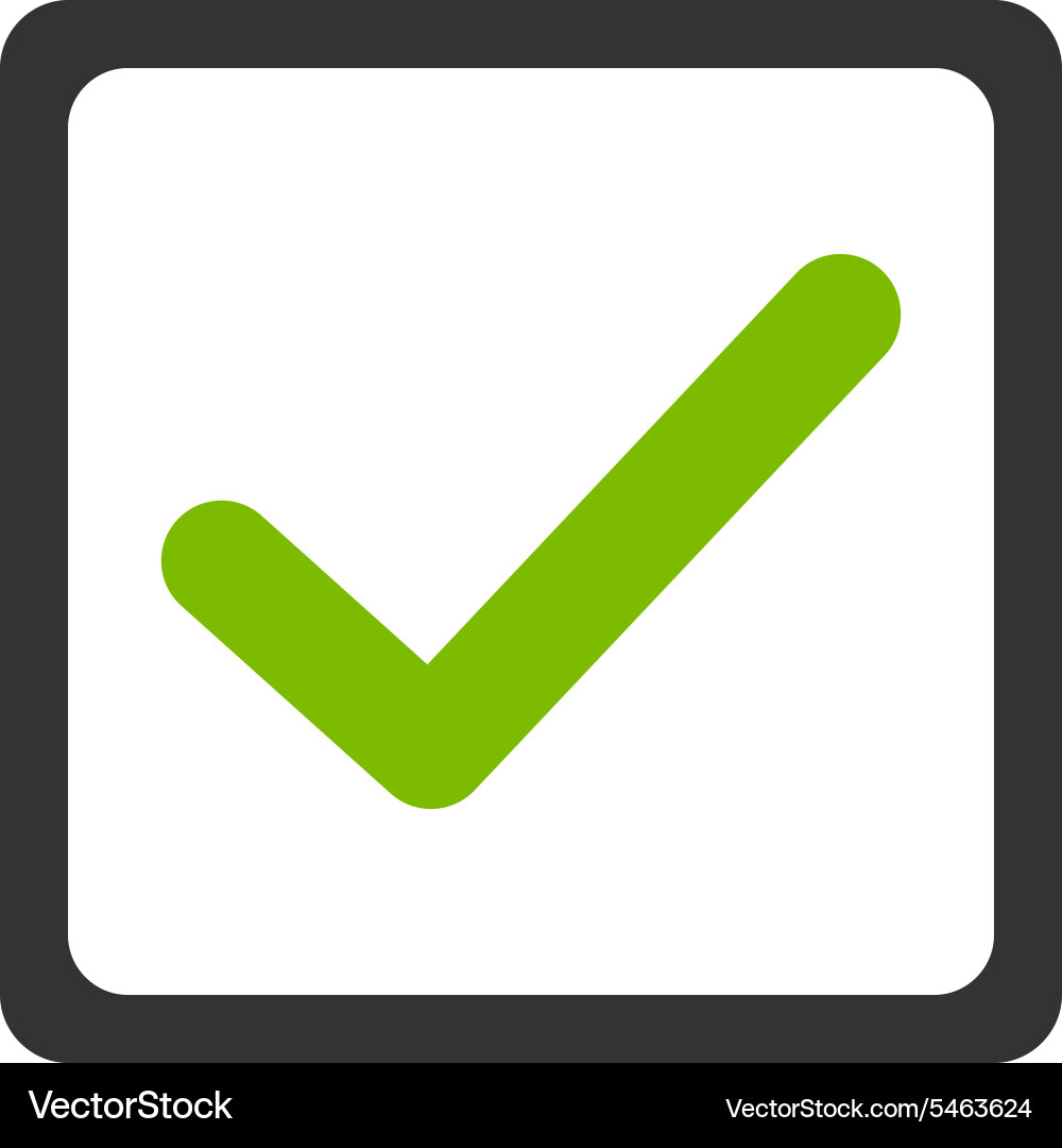 Checkbox icon from business bicolor set vector image