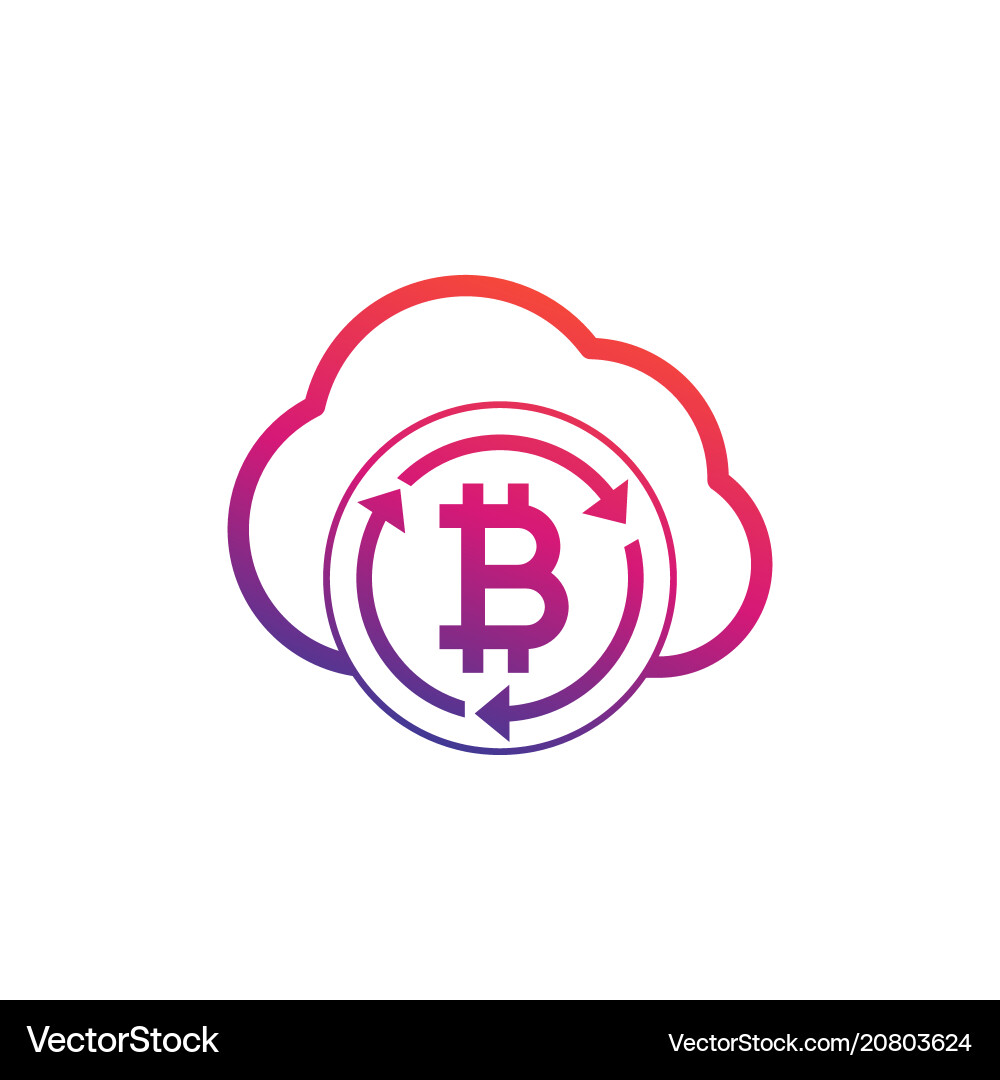 Cloud Bitcoin Mining – Royalty-Free Vector | VectorStock