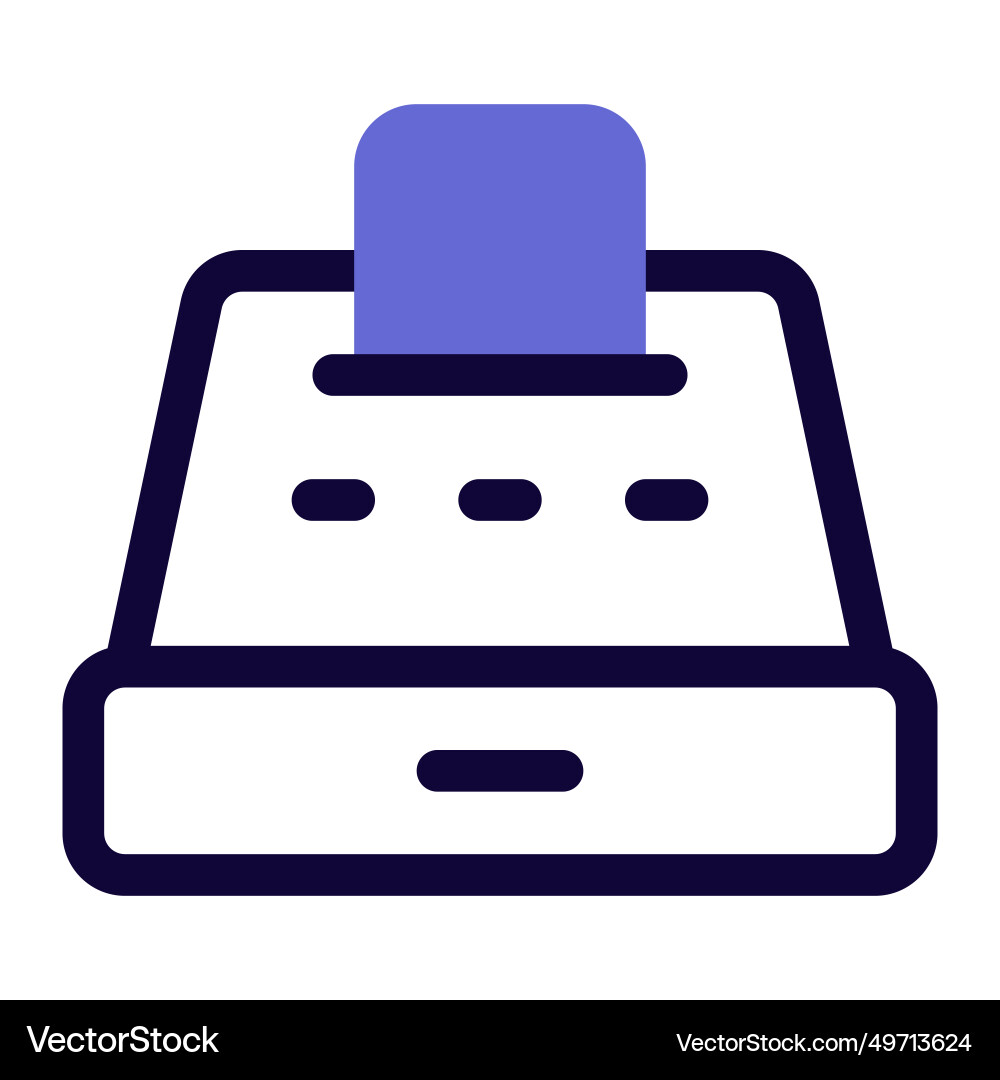 Device for processing financial transactions Vector Image