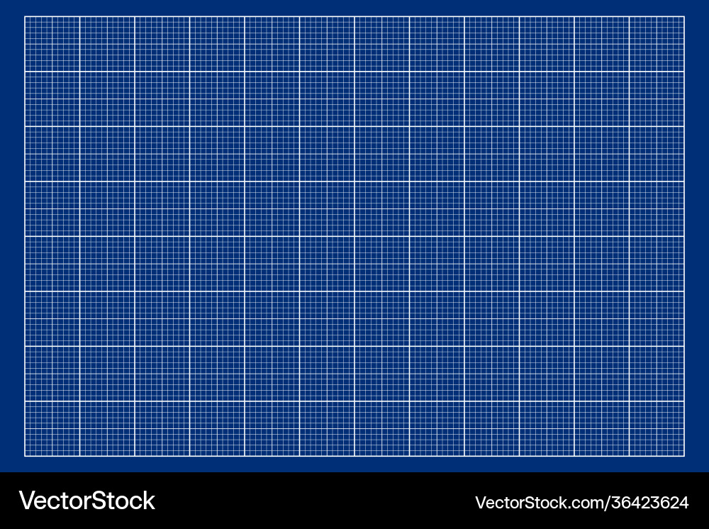 Millimeter graph paper grid abstract squared vector image