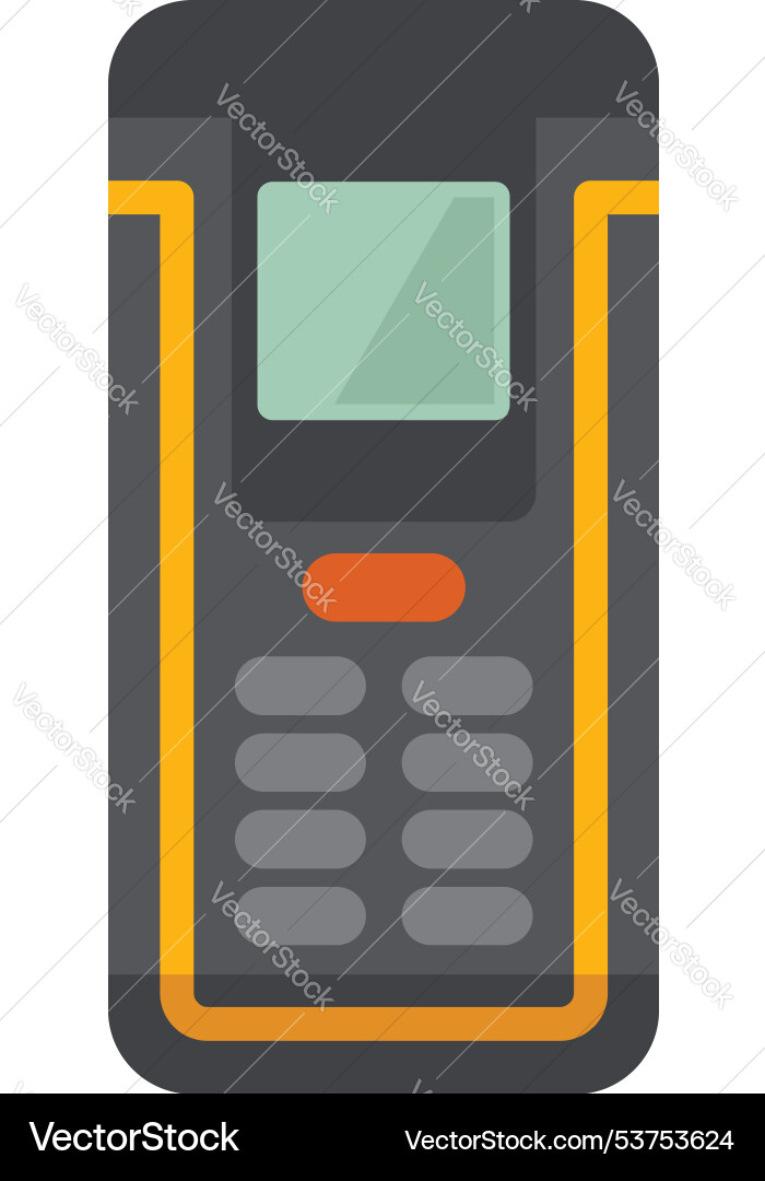 Mobile phone with buttons showing old technology Mobile phone with buttons showing old technology vector image