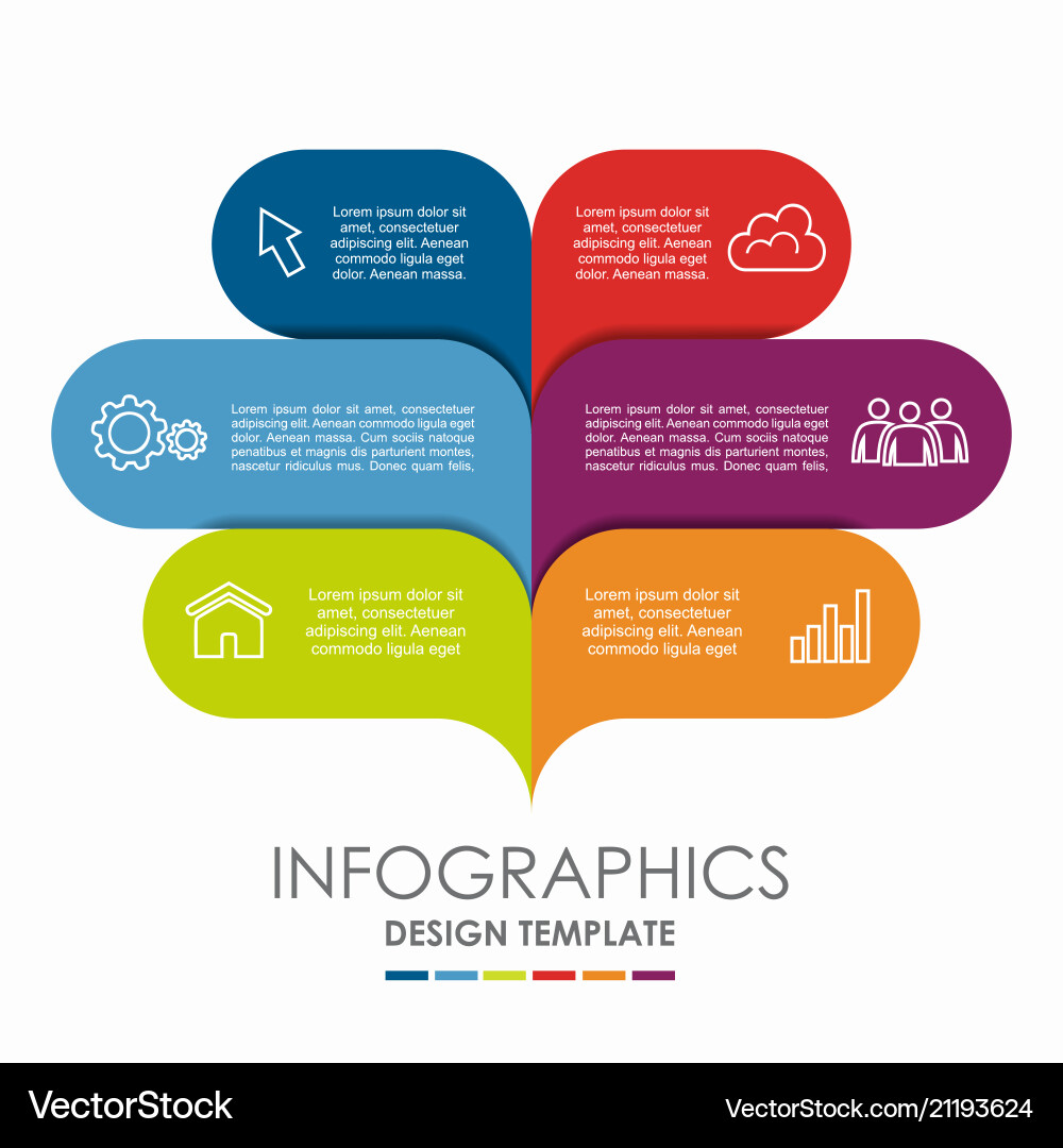 Modern Infographic Template - Data Visualization vector image