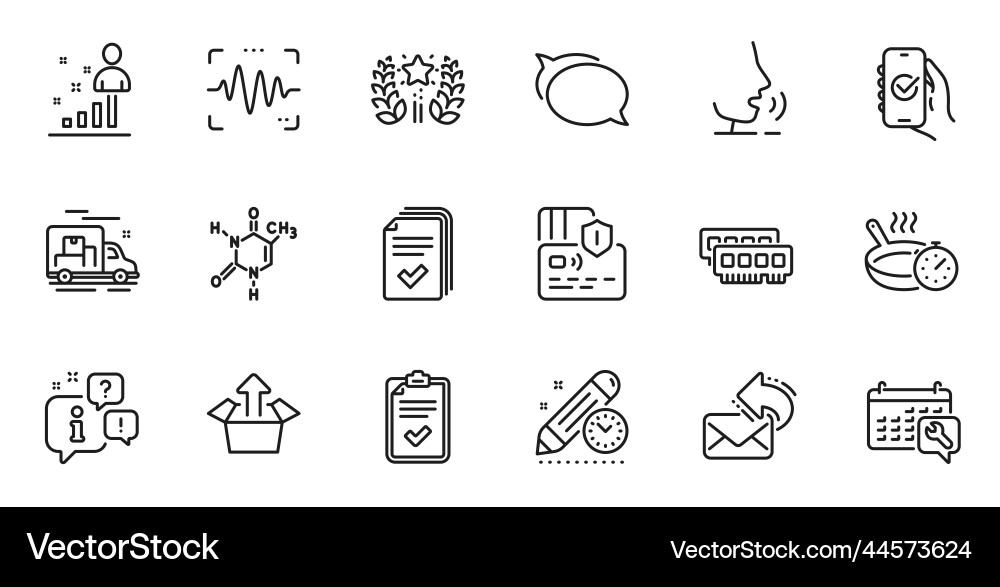 Outline set of voice wave project deadline Outline set of voice wave project deadline vector image